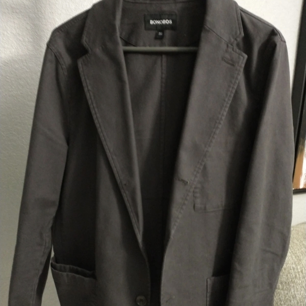 Bonobos Black Casual Cotton Blazer Jetsetter 38R Read Description